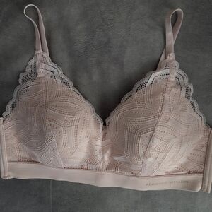Adrienne Vittadini Womens Soft Pink Lace Bralette Size 38C